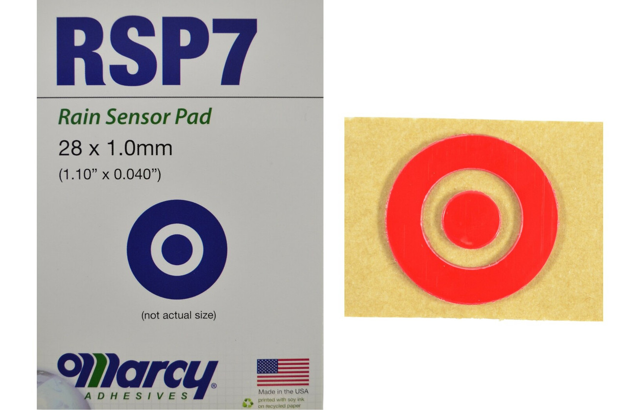 Marcy RSP7 Replacement Rain Sensor Pad Only - 28mm x 1mm see details for fitment (Acrylic Adhesive)