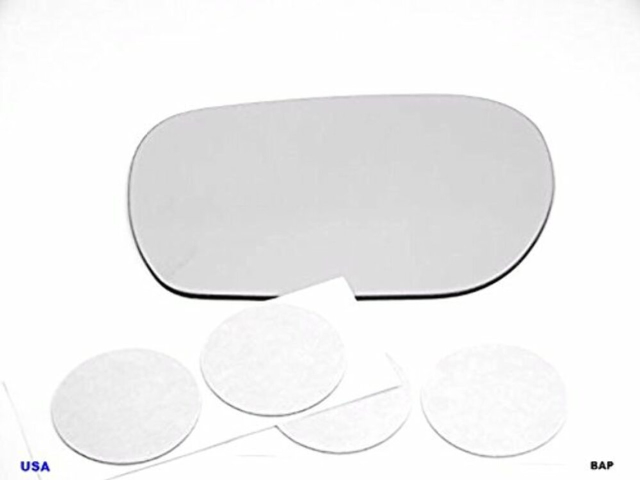 Fits 03-04 Inf M45, 02 Inf Q45 Left Driver Mirror Glass Lens with Adhesive USA Models Without Auto Dimming Feature