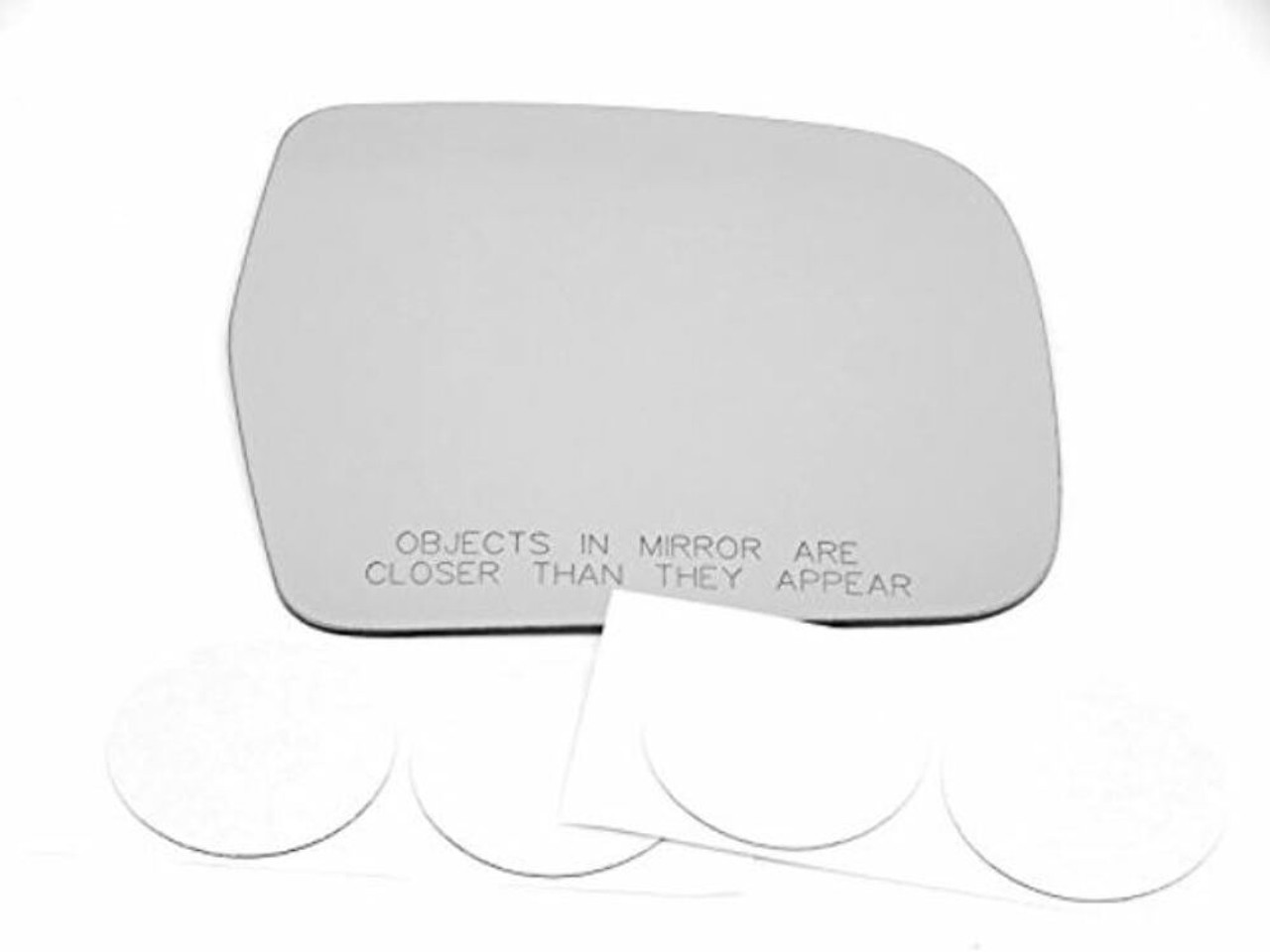 Fits 90-95 4Runner, 93-98 T100 Right Passenger Convex Power Mirror Glass Lens w/Adhesive USA no Backing Plate