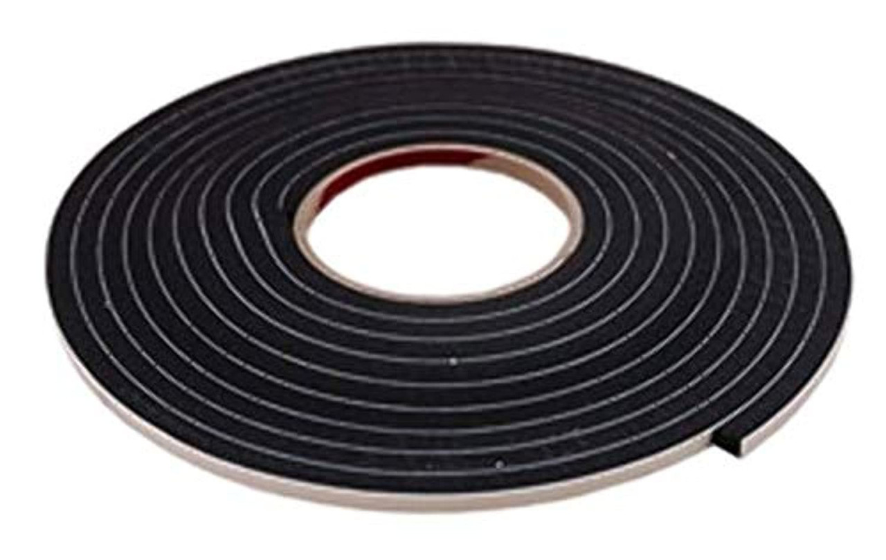 Single-Sided (One-Way) High Density Foam 1/8" H x 3/16" W x 18'