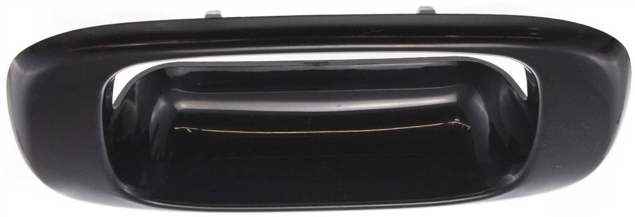 SILVERADO/SIERRA 99-06 TAILGATE HANDLE BEZEL, Outside, Smooth Black, All Cab Types. Includes 2007 Classic