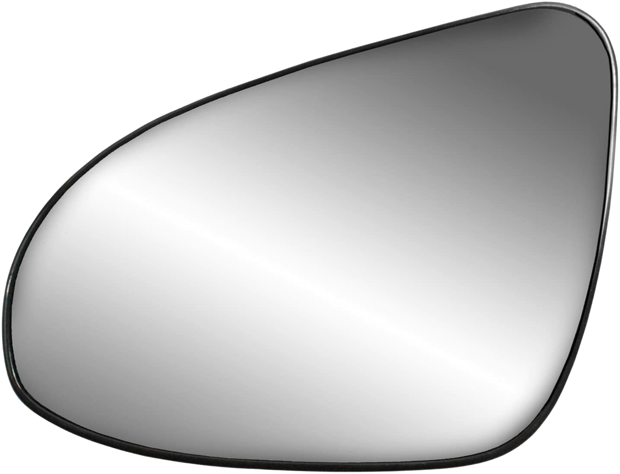 Fit System Driver Side Heated Mirror Glass w/Backing Plate, Toyota Camry, Corolla, Yaris, 4 5/8" x 6 7/8" x 7 15/16", Circular Mount (33281)