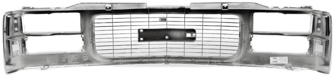 GMC C/K SERIES PU 94-00/SUBURBAN 94-99 GRILLE, Chrome Shell and Insert, Cross Bar Insert, w/ Chrome Insert Opening, w/ Composite Headlights