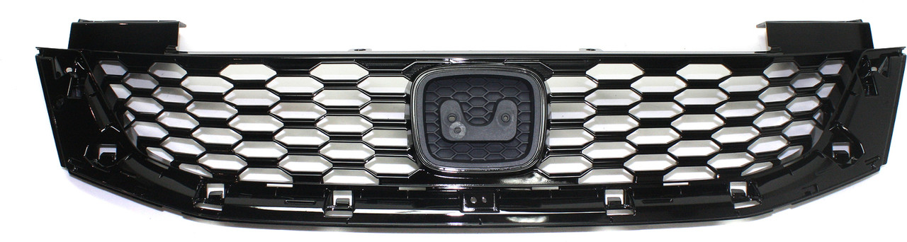 ACCORD 13-15 GRILLE, Painted Black Shell and Insert, Coupe - CAPA