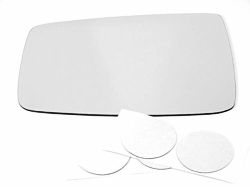 Fits 09-19 Ram 1500, 2500, 3500 Left Driver Mirror Glass Lens w/Adhesive USA Alternative Direct Fit Over Glass For Heated Auto Dimming Type Mirrors Only