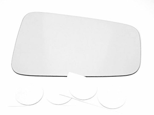 Fits 99-07 Silverado, GM Sierra Classic, 00-02 Suburban, Right Passenger Flat Replacement Lens w/Adhesive USA Manual Telescoping Tow Mirror Glass