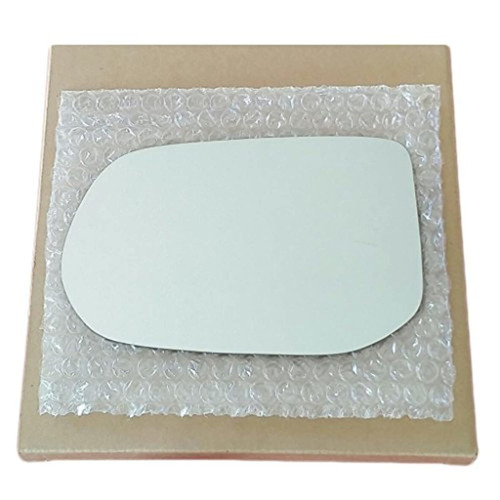 Mirror Glass and Adhesive | 06-11 Honda Civic 4 Door Sedan Driver Left Side Replacement -Fits SEDAN MODEL ONLY