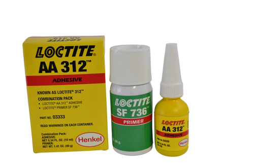 Loctite Rear View Mirror Button Adhesive Glue 2 Part Kit Speedbonder #312 Bonds, Glass & Metal