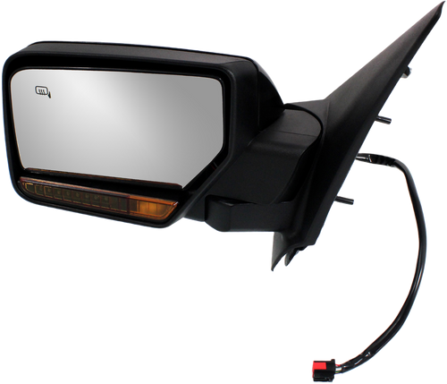 EXPEDITION/NAVIGATOR 09-10 MIRROR LH, Non-Towing, Power, Power Folding, Heated, Paintable, w/ In-housing Signal Light and Memory, w/o Auto Dimming and BSD