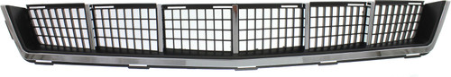 STS 07-11 FRONT BUMPER GRILLE, Black, w/ Chrome Mldg., Exc. Platinum Edition & V Models