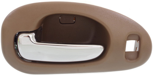 CONCORDE 98-04 FRONT INTERIOR DOOR HANDLE LH, Chrome Beige, w/ 4 Nuts, Sedan