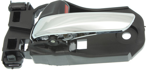 PILOT 16-22/RIDGELINE 17-23 FRONT INTERIOR DOOR HANDLE LH, Chrome Lever/Black Housing, (=REAR)