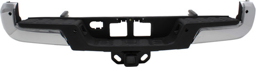 TACOMA 16-23 STEP BUMPER, FACE BAR AND PAD, w/ Pad Provision, w/o Mounting Bracket, Chrome, w/ IPAS Holes and Towing Hitch