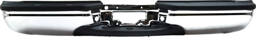 F-SERIES SUPER DUTY 99-07 STEP BUMPER, FACE BAR AND PAD, w/ Pad Provision, w/ Mounting Bracket, Chrome, Fleetside, Regular Cab/SuperCab, 01-07 w/o Rear Object Sensor Holes, w/ Brackets