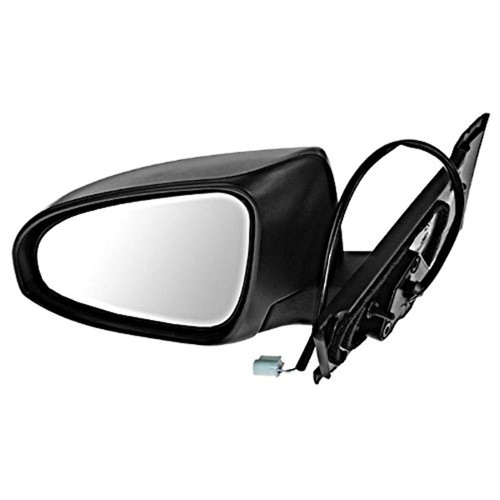 Fits 12-14 Yaris Left Driver Mirror Power Textured Black Non Heated