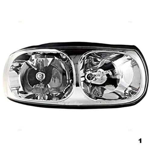 Fits 00 Lesabre Limited Right Passngr Headlamp Assy w/Smooth Hi Beam - 4 Bulbs