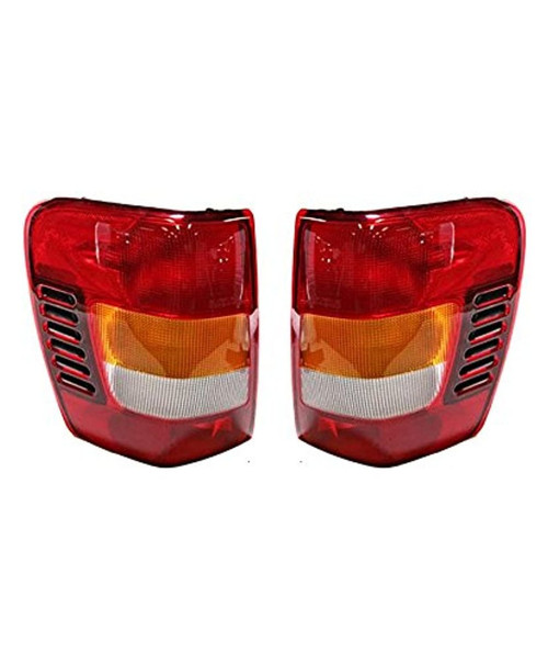 Fits For 02-04 Jeep Grand Cherokee Left & Right Set Tail Lamp Assembles From 11/01 w/Circuit Board