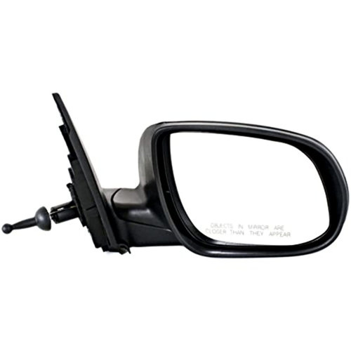 Fits 10-11 Rio Rio5 Right Pass Mirror Manual Remote Unpainted Black Clear Glass