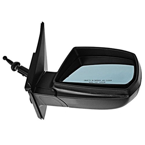 Fits 06-09 Rio Rio5 Right Pass Mirror Manual Remote Unpainted w/Blue Tint Glass