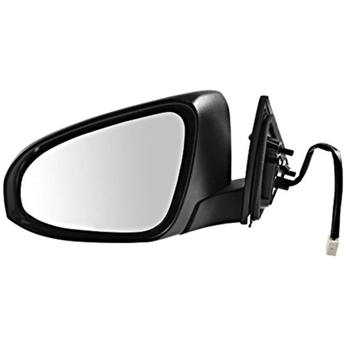 Fits 12-14 Camry Left Driver Mirror Power Unpainted with Heat No Blind Spot