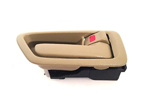 Fits 97-01 Camry Right Pass Side Front/Rear Interior Door Handle w/Bezel Tan