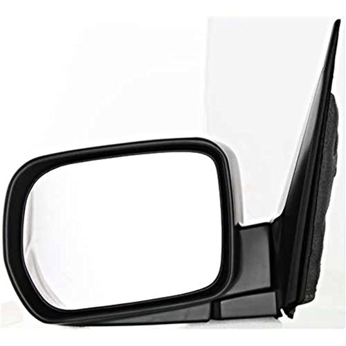 Fits 03-08 Pilot Left Driver Mirror Power Non-Painted Black With Heat