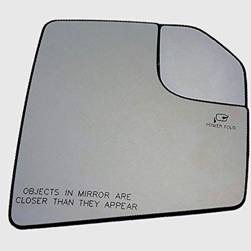 Fits 15-20 F150 Right Pass Mirror Glass w/Heat, Rear Holder, Spot Mirror, Power Foldaway OE