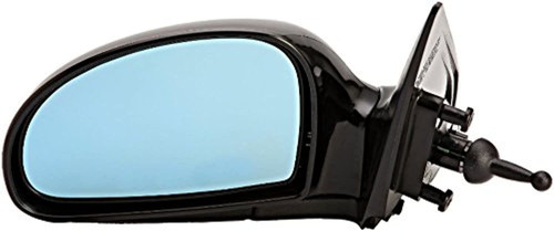 Fits 04-09 Spectra 2.0L Left Driver Mirror Man Remote Unpainted W/Blue Glass