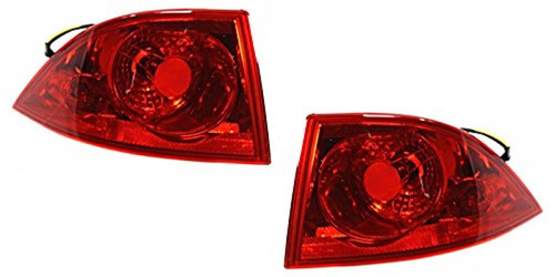 Fits 06-11 Buick Lucerne Left & Right Set Tail Lamp Assemblies Quarter Mounted
