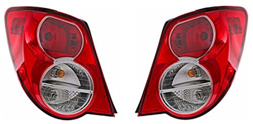 Fits 12-14 Chevrolet Sonic Sedan Left & Right Set Tail Lamp Assemblies
