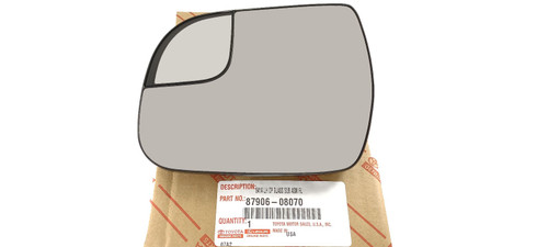 Fits 15-20 Sienna Left Driver Side Mirror Glass w/Holder Genuine OE