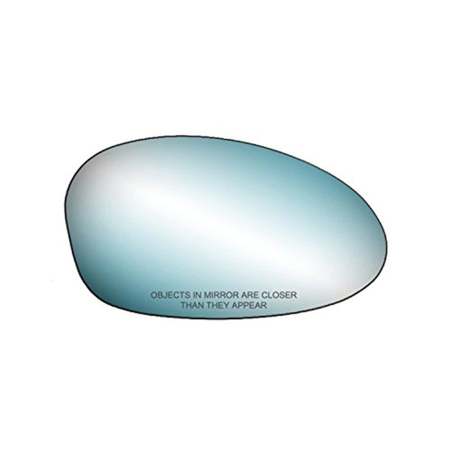 Fit System Passenger Side Heated Mirror Glass w/Backing Plate, BMW 1 Series, 3 Series Convertible/Coupe, 3 Series M Model, 3 Series Sedan/Wagon, 3 15/16" x 7" x 6 3/4" (Blue Lens, w/o auto dimming)