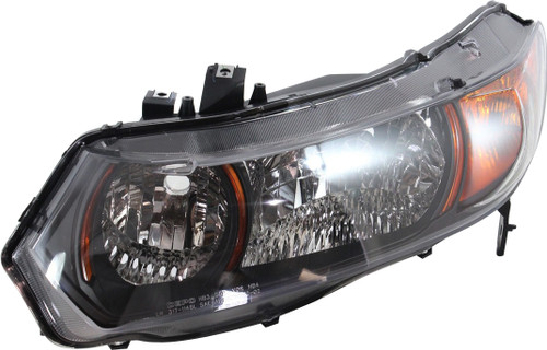 For CIVIC 06-09 HEAD LAMP LH, Lens and Housing, Halogen, 6 Speed, Manual Trans, Coupe - CAPA