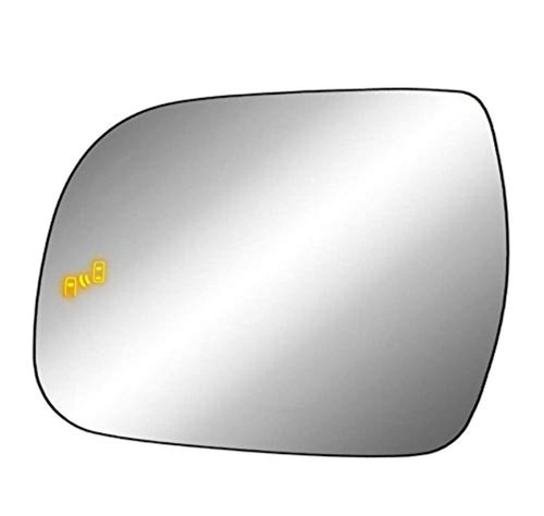 Fits 13-17 Sienna Left Driver Mirror Glass w/Holder Heat w/Blind Spot Detection