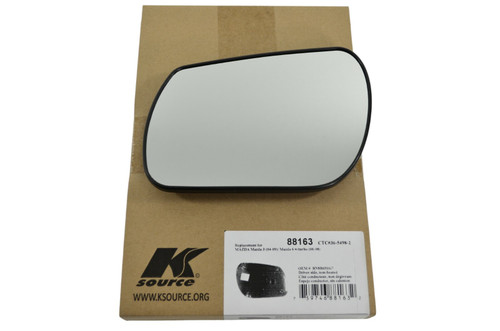 K Source LH Driver Side Glass Assembly Compatible with 04-09 Mazda