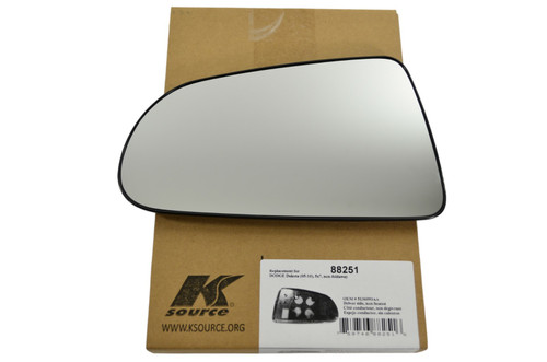 K Source LH Driver Side Glass Assembly Compatible with 05-10 Dakota, 05-7 Durango