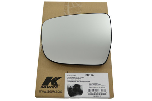 K Source LH Driver Side Glass Assembly Compatible with 14-22 Rogue, Not Compatible with Sport and Select S