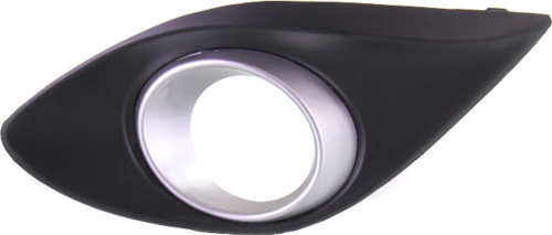 MAZDA 3 12-13 FOG LAMP COVER RH, Smooth Black, w/o Fog Light Hole, Hatchback/Sedan