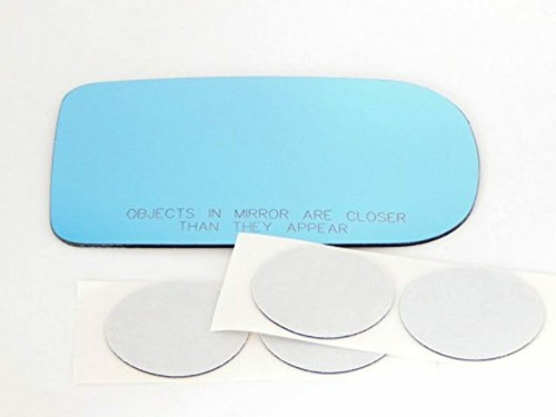 Fits 95-01 BMW 740i, 740il, 750il Right Pass Mirror Blue Glass Lens w/Adhesive USA Non Heated