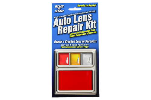 Blue Star - DIY Non Grid Pattern, Smooth Auto Lens Repair Kit (Red) #882