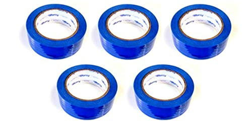 5 Rolls Molding Tape - All Weather, No Residue - 1.5" x 108' Blue PerForated (6")