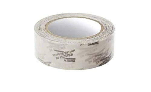 1 Roll Molding Tape - All Weather, No Residue - 1.5" x 108' Clear 24-Hour, Printed/Perfed. (6")