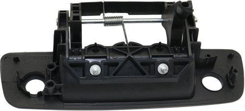 RAM FULL SIZE P/U 09-12 TAILGATE HANDLE, Outside, Prm Blk, w/ (Cam/Key Holes) and Cable, Excludes Camera