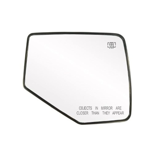 Fit System Passenger Side Heated Mirror Glass w/Backing Plate, Ford Explorer, Mercury Mountaineer, 6 1/8" x 7 1/4" x 8 7/8"