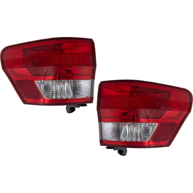 GRAND CHEROKEE 11-13 TAIL LAMP RH AND LH, Outer, Assembly - Busted Auto ...