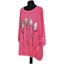 Italian Studded Floral Sequin Top
