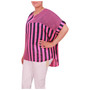 Italian Ladies Stripe Print Cotton Top