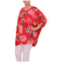 Women Italian Top Ladies Printed Cotton Top With Pockets