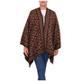 Women Shawl Ladies Aztec Cape Shawl Girls Warm Wrap Shawl