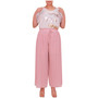 Ladies Palazzo Women Pleated Trouser Wide Leg Chiffon Pants